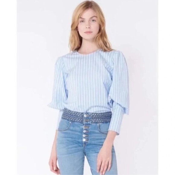 Veronica Beard Clarke Puff Sleeve Blouse NWTsize 2 - Picture 14 of 15